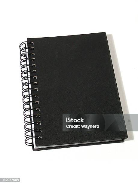 Notebook Preta 1 - Fotografias de stock e mais imagens de Branco - Branco, Cor preta, Educação