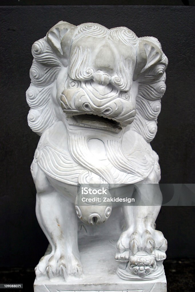 Chinesische Löwen-Statue - Lizenzfrei Bizarr Stock-Foto
