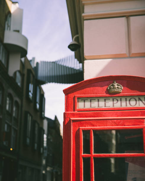 istock Red London Telephone Box (portrait) 1390881898