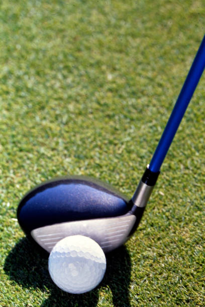 Photo of a golfer jumping for joy over a chip shot he landed next to the cup.