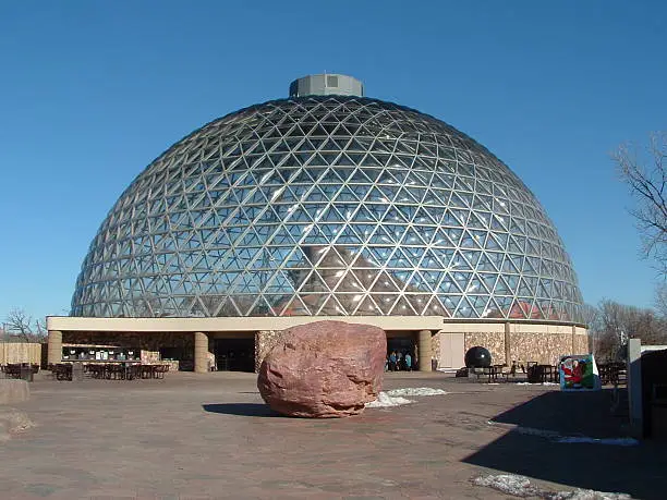 Outside a desert dome at Omaha Henry Doorly Zoo