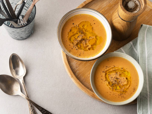Hot soup, Lentil Soup, Butternuts squash and red lentils soup