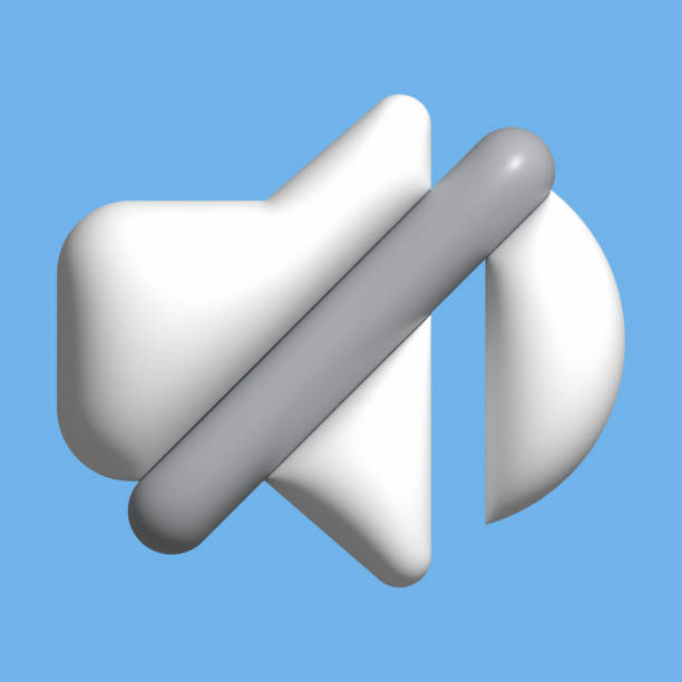 3D speaker, turn on, off sound, media social emoji icon