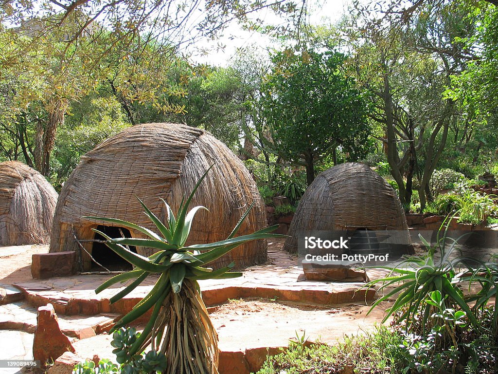 Zulu Hütten - Lizenzfrei Architektur Stock-Foto