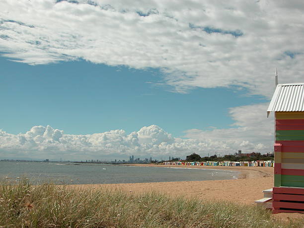 The Colours of Brighton Beach stock photo