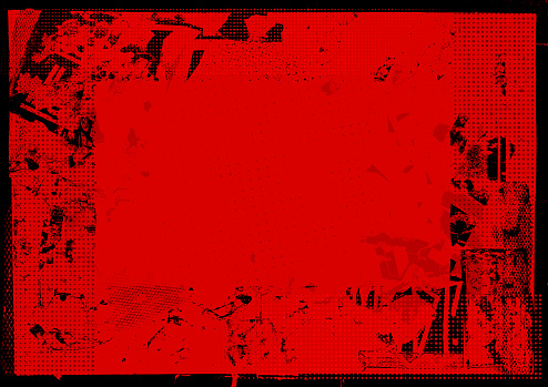 Dirty red and black abstract ripped flyer grunge border poster background