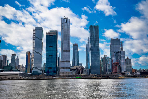 istock New York City Hudson Yards skyline development view from Hudson river 1390902747