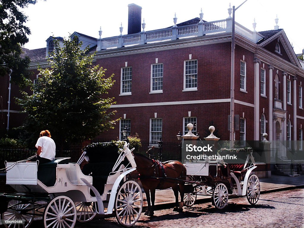 Старый Филадельфии - Стоковые фото Лошадь роялти-фри