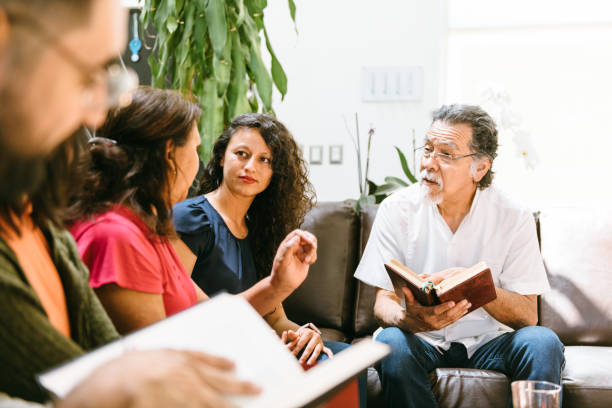Book Club Meeting at home