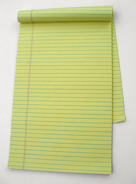 Blank Yellow Legal Pad stock photo