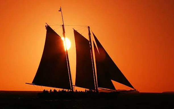 Sunset sail in Keywest, Florida