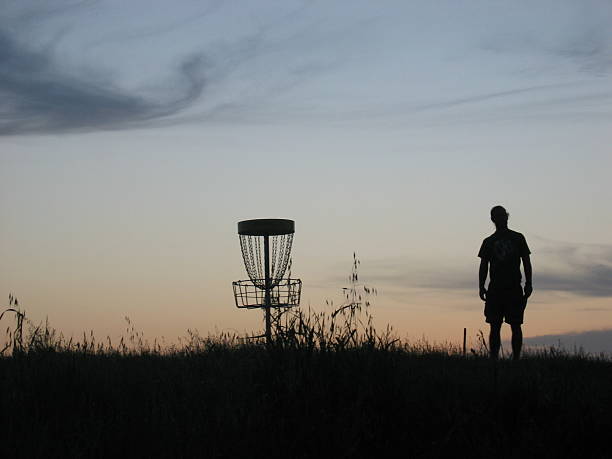 Disk Golf Player stock photo