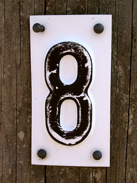 istock eight  - plate on a wooden pole 139091103