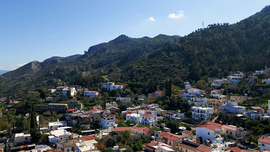 Bellapais Monastery Village at the mountain in Kyrenia, North Cyprus