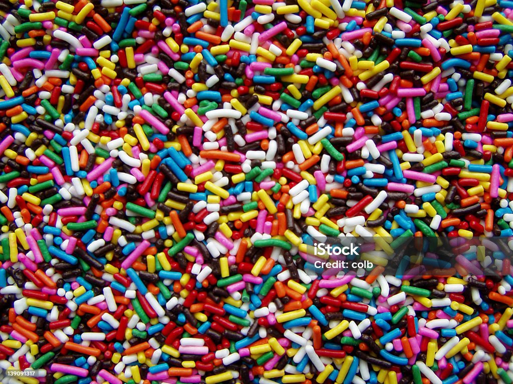 rainbow virutas de colores - Foto de stock de Alimento libre de derechos