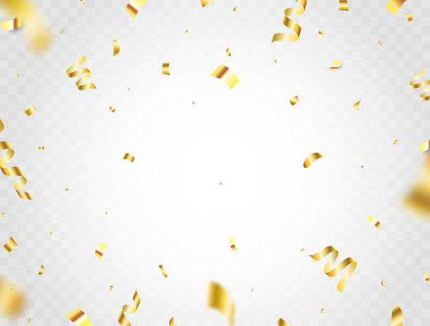 ilustrações, clipart, desenhos animados e ícones de confetti celebra quadro. festa de carnaval serpentina. streamer, explosão de fogos de artifício. projeto de aniversário. banner de aniversário. surpresa festiva. cartão de natal. estanho caindo. ilustração vetorial - streamer