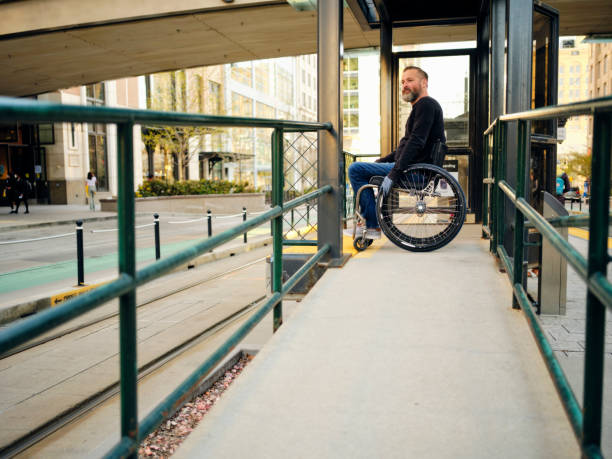 istock Disabled Man in a City 1390914277