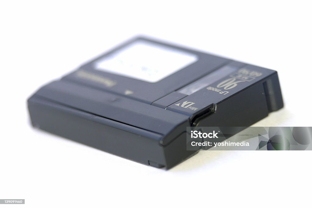 Un Mini-DV Cassette de cinta de vídeo Digital - Foto de stock de Equipo de grabación de sonido libre de derechos