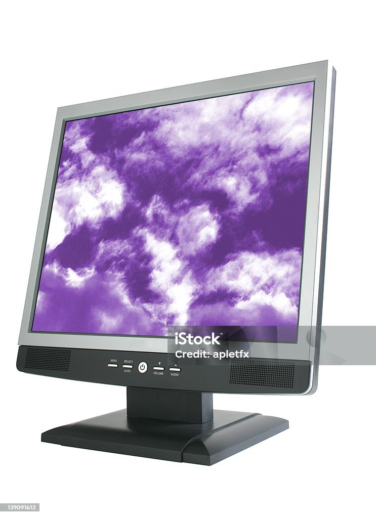 Ecrã LCD - Royalty-free Cor prateada Foto de stock