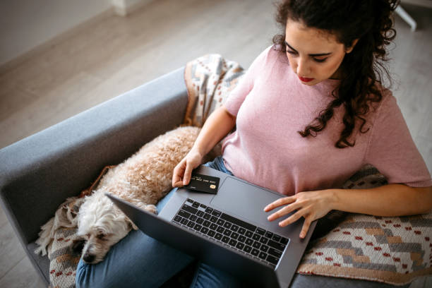 istock Woman buying some cool things online 1390927044