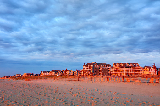 Ocean Grove is a community located within Neptune Township, Monmouth County, New Jersey, United States. It is located on the Atlantic Ocean's Jersey Shore, between Asbury Park to the north and Bradley Beach to the south