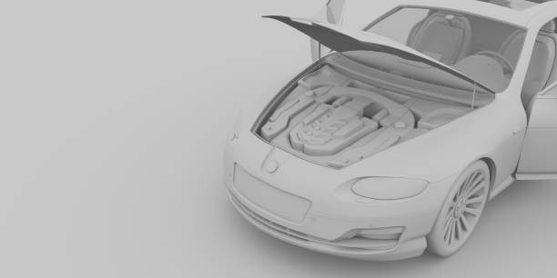 istock Car with opened trunk and door 1390951308