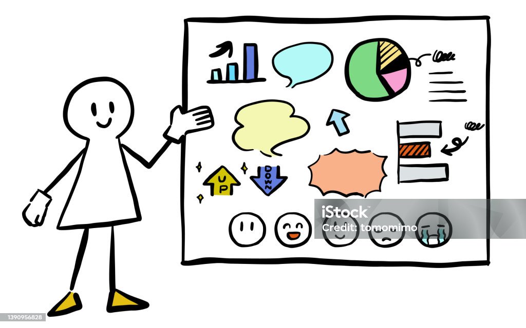 1.simple Illustration Set Explained By A Very Simple Person On The Whiteboard ...