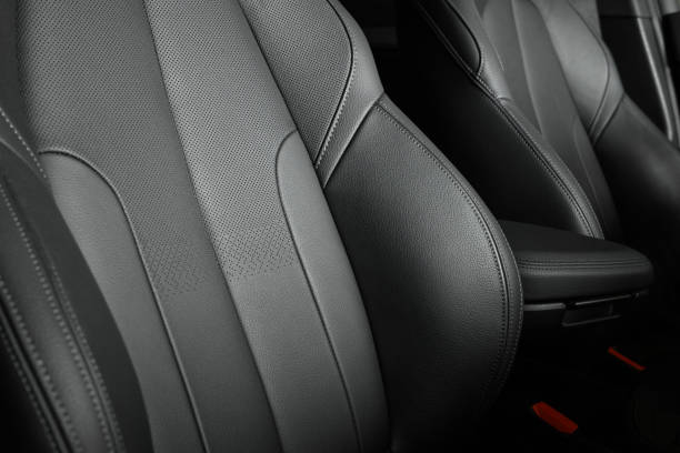 istock Closeup of Leather Car Interior 1390959821