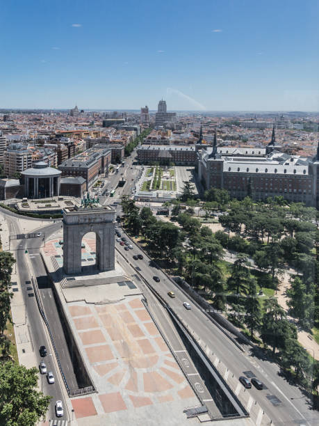 istock Panoramic view of Madrid from Moncloa Lighthouse 1390970334