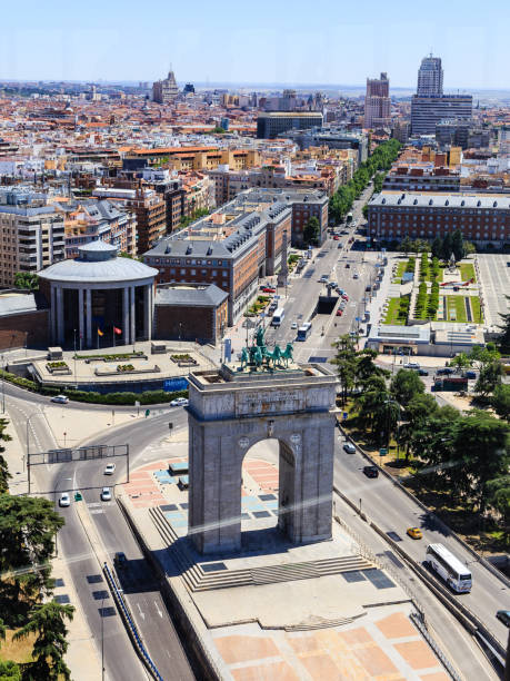 istock Panoramic view of Madrid from Moncloa Lighthouse 1390970371