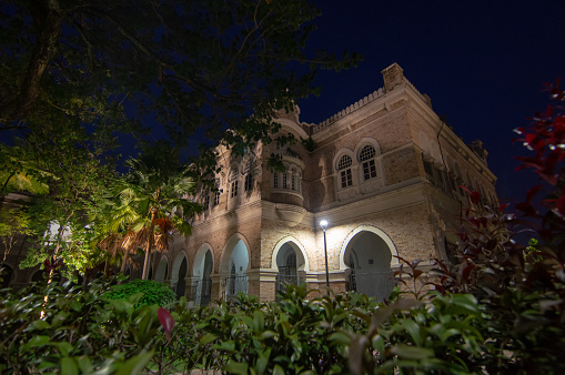 City, Kuala Lumpur, Malaysia - Sep 26 2019: Bangunan Sultan Abdul Samad in twilight hour.