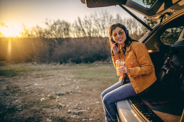 istock Woman on the road trip 1390975330