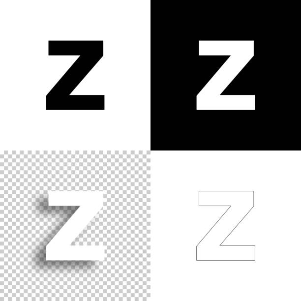 66 Letter Z On A Black Background Illustrations & Clip Art - iStock