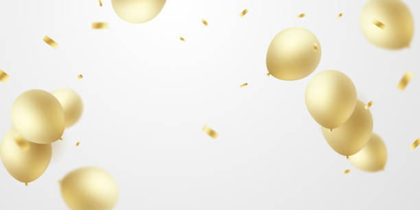 istock celebration background with golden balloons for party vector illustration 1390975505