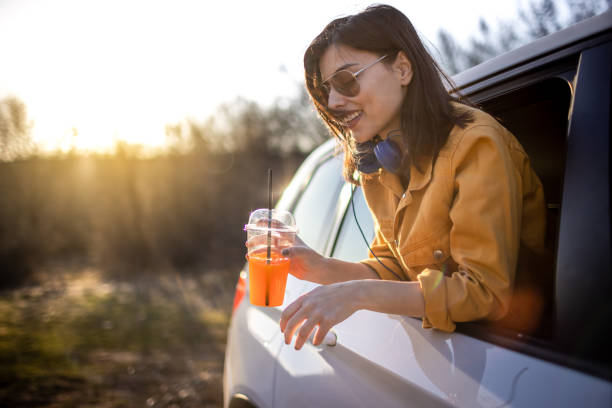 istock Woman on the road trip 1390976313