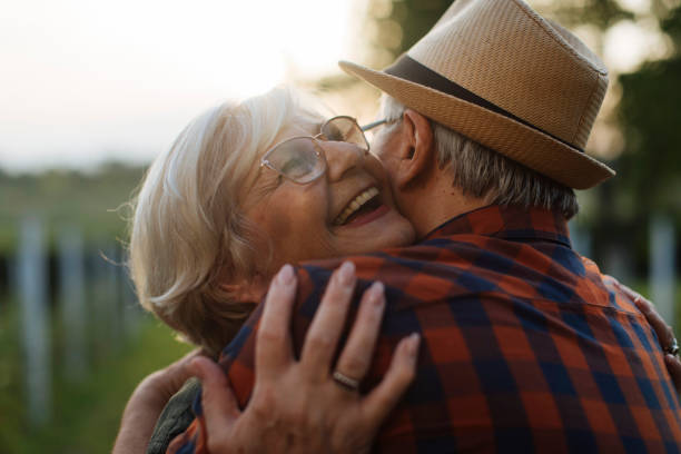 istock Close up mature hug 1390976553
