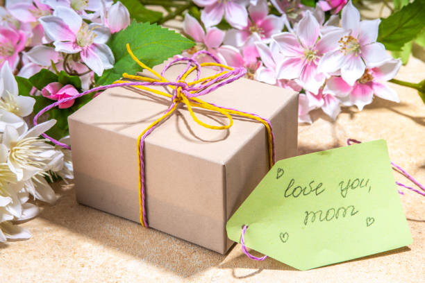 Mother day greeting card background stock photo