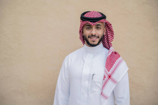 istock Bearded Saudi man in dish dash, kaffiyeh, and agal 1390994391