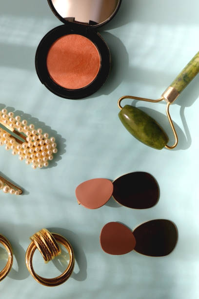 istock Beauty Products and Gold Accessories 1390995583