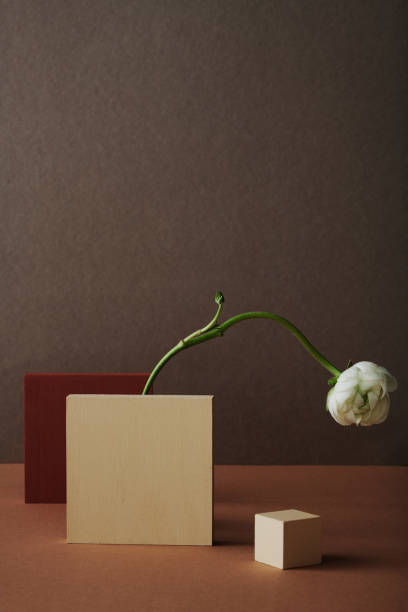 istock Flower And Wooden Tiles 1390995943