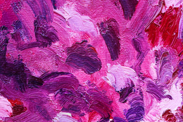 istock abstract oil paint texture on canvas, background 1391002708