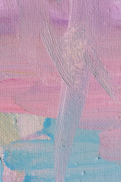 istock abstract oil paint texture on canvas, background 1391002730