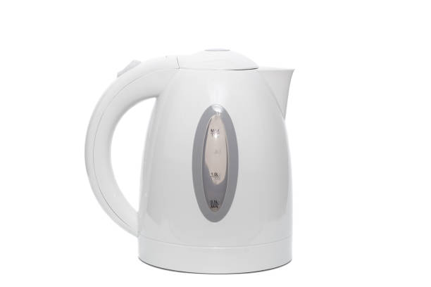istock Side view of white plastic electric kettle isolated on white 1391006735