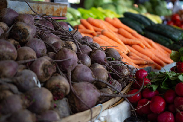 istock Market stall full of vegetables 1391008159