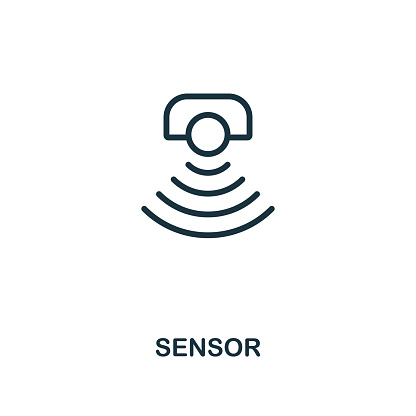 Sensor icon outline style. Thin line creative Sensor icon for logo, graphic design and more.