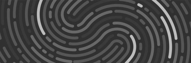 Fingerprint background, print, identification banner Fingerprint background, print, identification banner. Vector illustration maze silhouettes stock illustrations