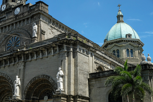 Manila Cathedral in Intramuros, Manila, Philippines.