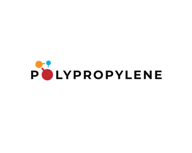 ilustrações, clipart, desenhos animados e ícones de marca de palavras de polipropileno com moléculas liga química - hydrogen bond