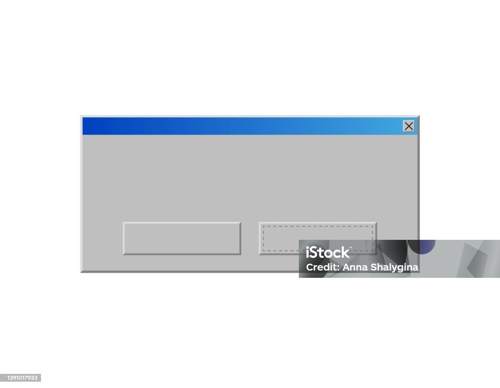 Retro 00s Pc System Message Template Copy Space Blank Element For Text ...