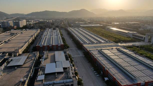 istock Photovoltaic power generation on the roof 1391020344